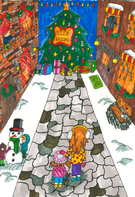 ¡Felices fiestas con los dibujos ganadores del concurso de tarjetas navideñas !